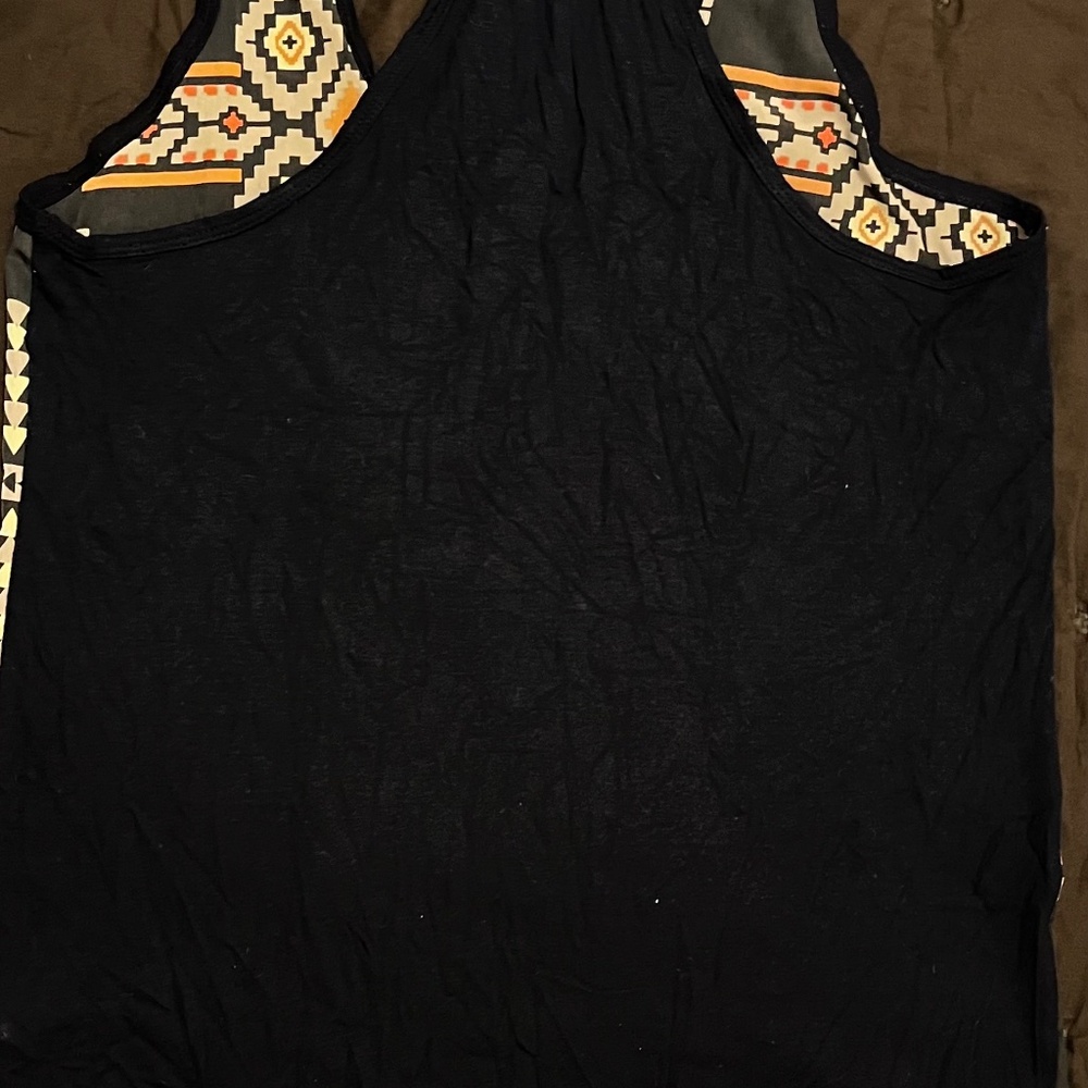 Geometric Pattern Racer Back Tank - Picture 2 of 2